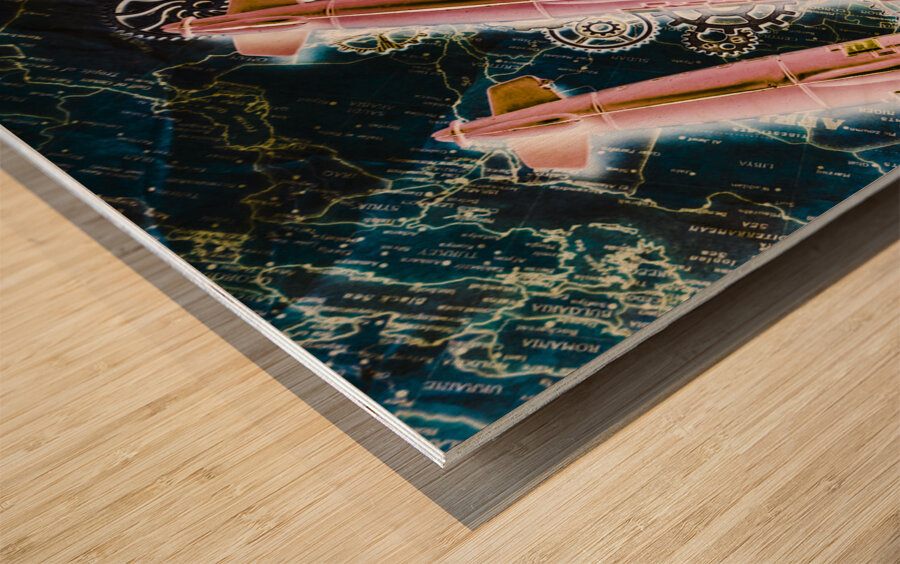 Southern submarines  Wood print