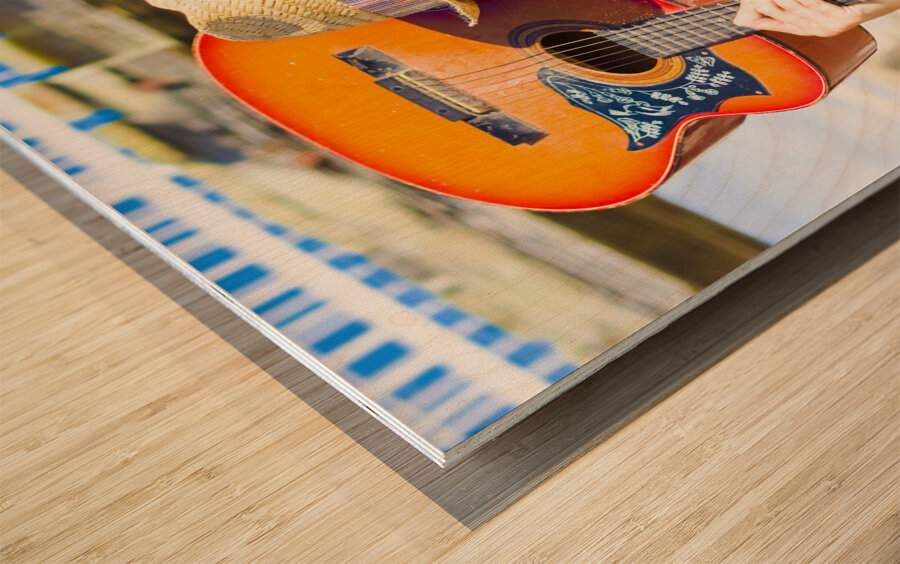 Female Performing Artist Wood print