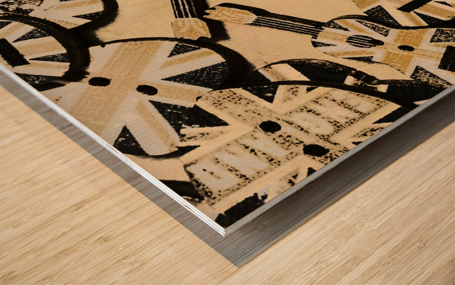 British Punk Rock Wood print