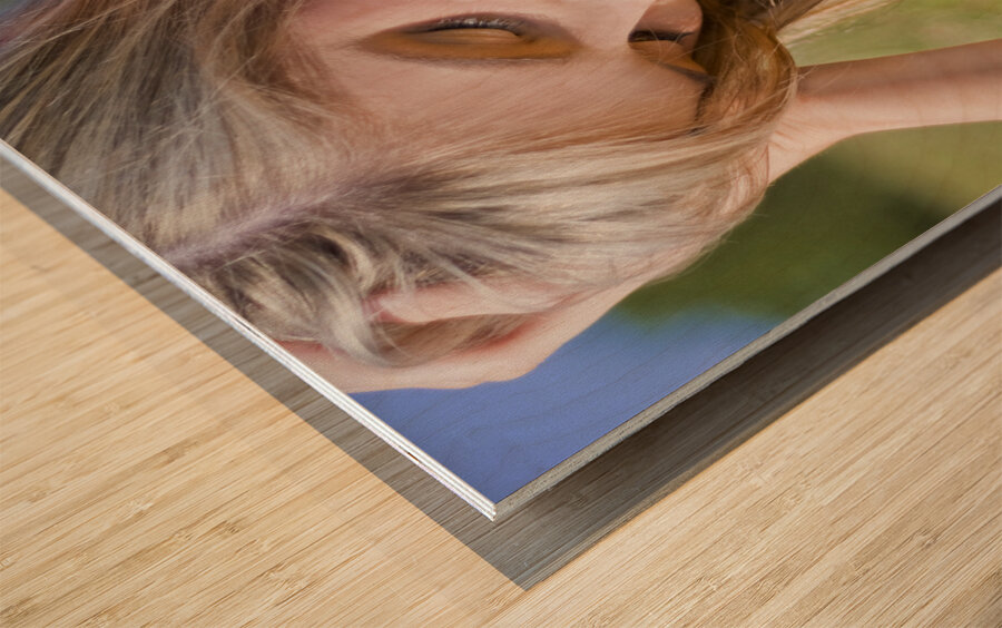 Taking Time To Smell The Flowers Wood print