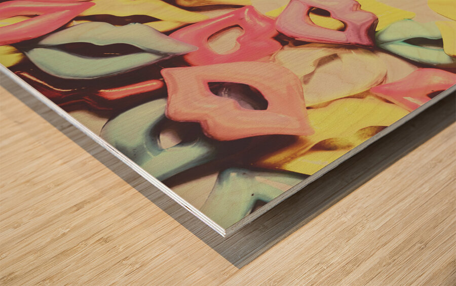 Hot Lips 1960 Wood print