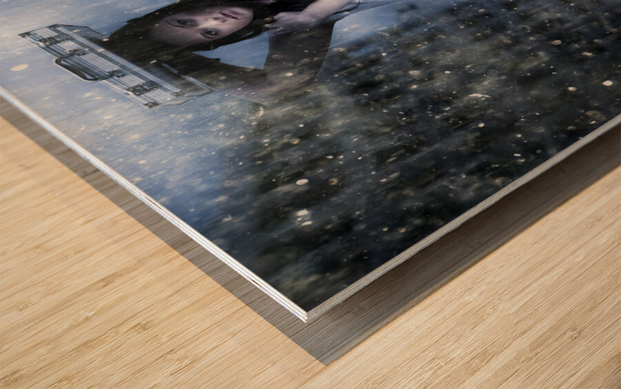 Business Storm Wood print