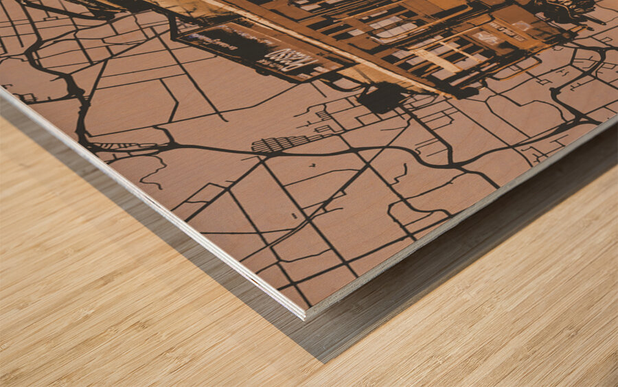 Victorian routes Wood print