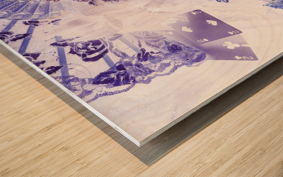 Magical masquerade Wood print