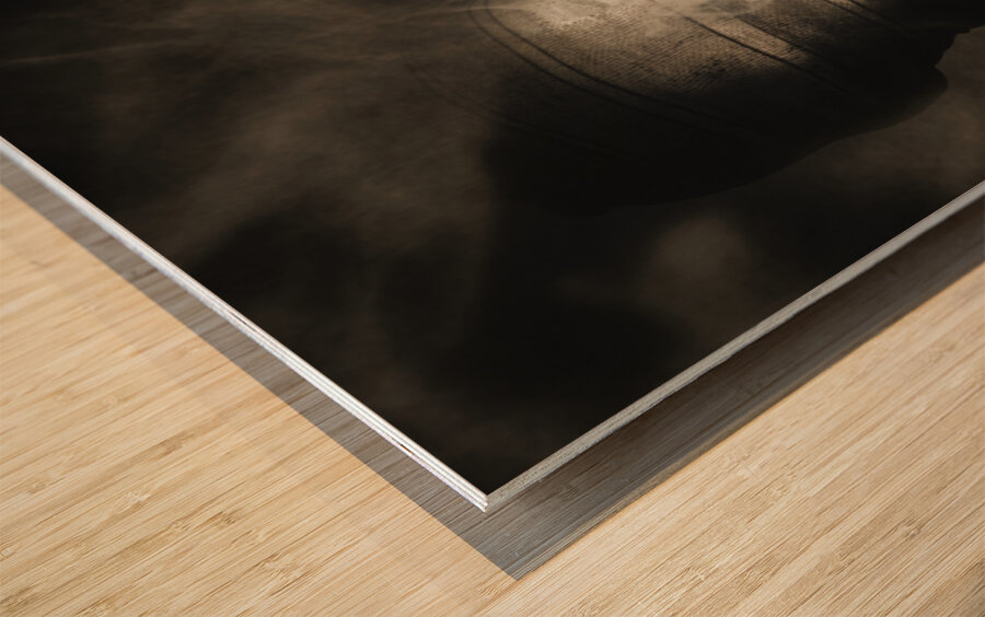 Rollie the smoking mummy Wood print