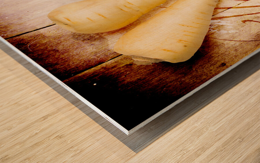 Rustic farm kitchen tin sign Wood print