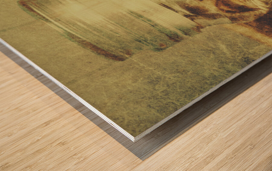 Vintage halloween horror jar Wood print