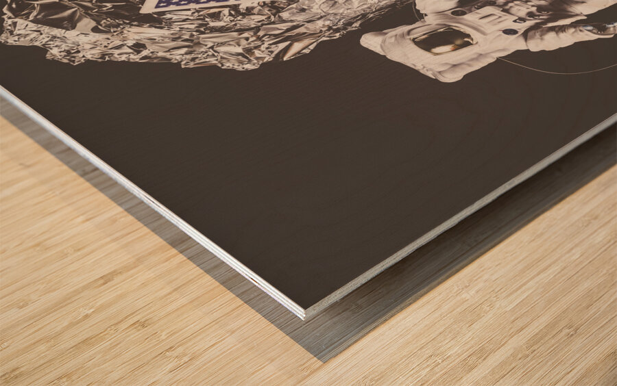 A break intel-lie-vision programming Wood print