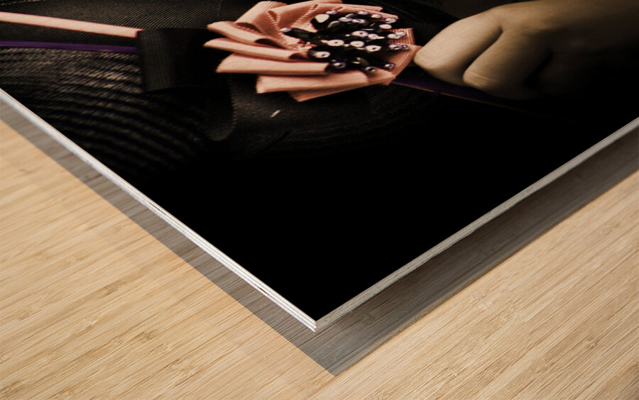 Face Of Dark Fashion Wood print