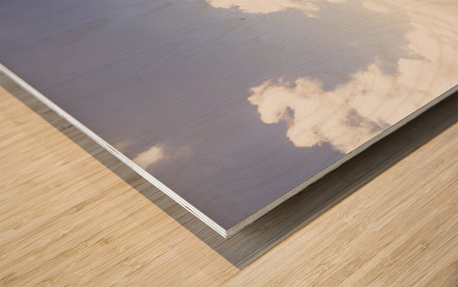 Scenic mountain peak Wood print