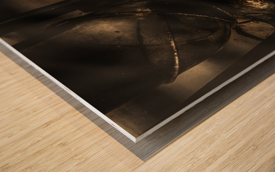 Smokey whiskey cellar Wood print