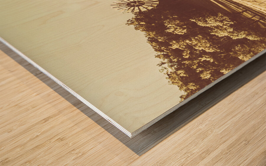 Rural farm ranch Wood print