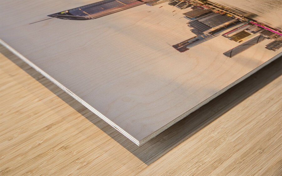 Brisbane City Scenes Wood print