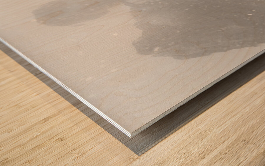 Reflections of an early settler Wood print