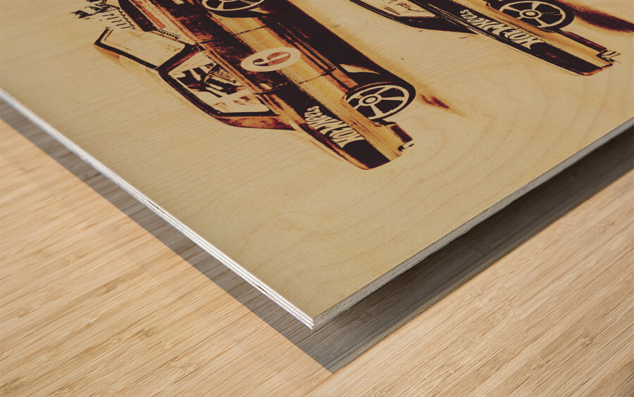 Miniature muscle Wood print