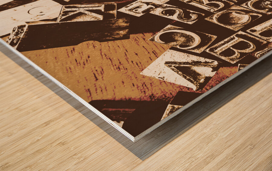 A narrative Wood print