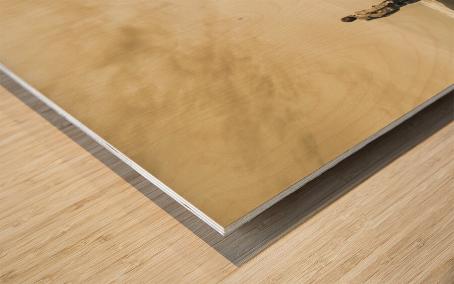 Vintage mountain dreamer Wood print