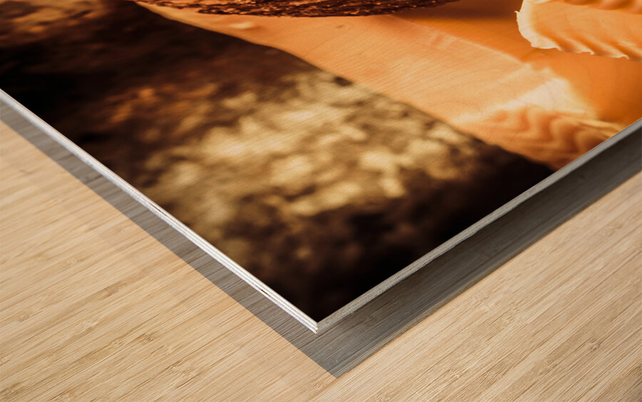 Still life bakery art. Shortbread cookies Wood print