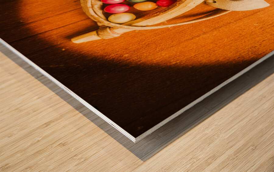 Bubblegum slingshot Wood print