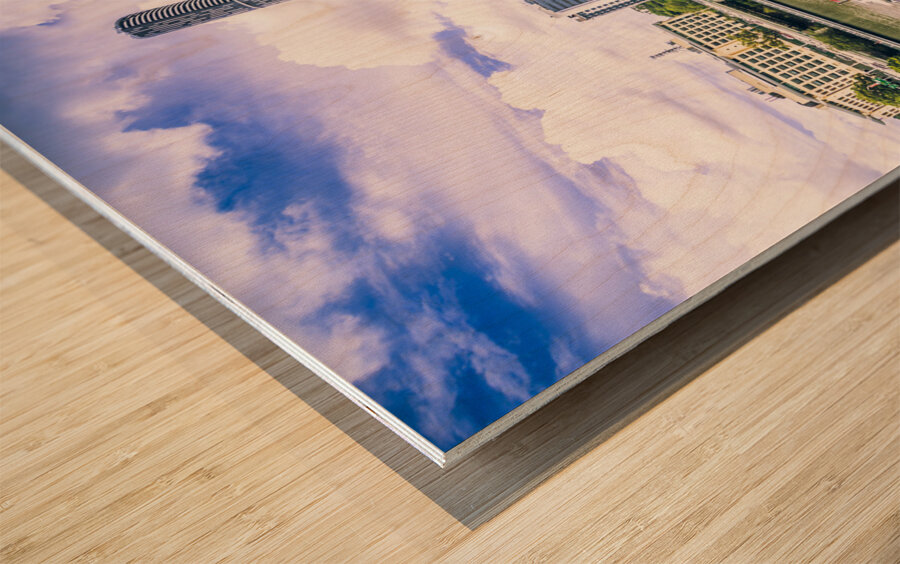 Modern urbanism Wood print