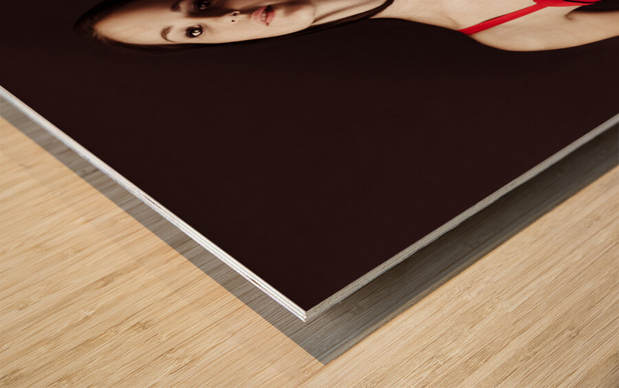 Glamorous Sophisticated Model Wood print
