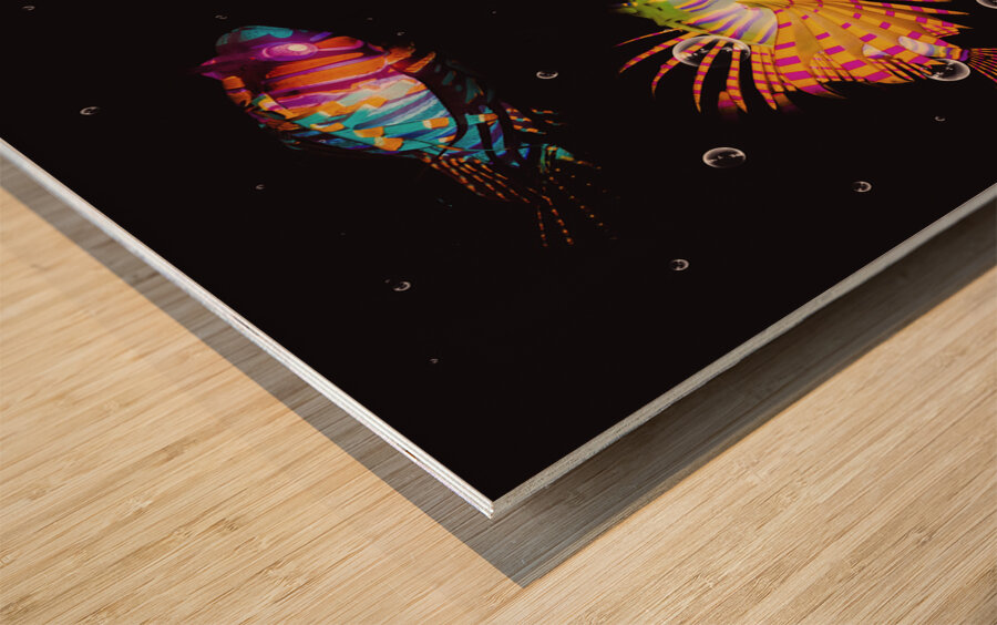 Colors of the tropic Wood print