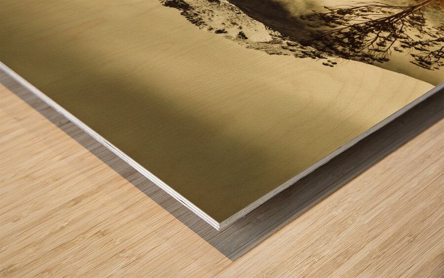 Mt Gell. Tasmania national park of Franklin Gordon Wood print