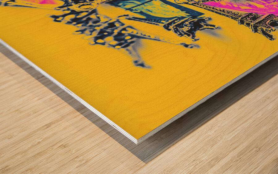 France romance Wood print