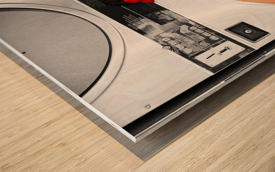 Cleaning Lady With A Dream Wood print