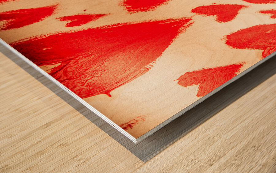 Romance in art Wood print