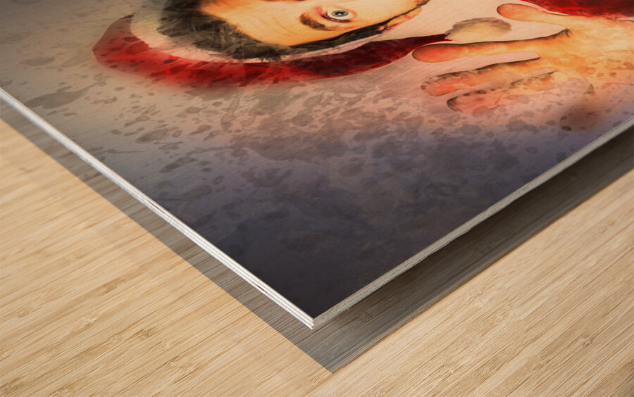 Last minute christmas shopping Wood print