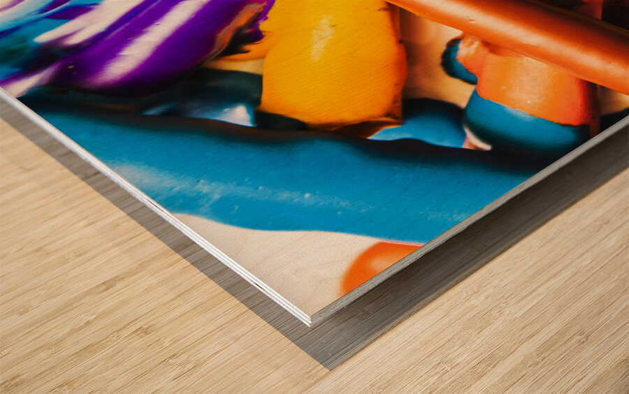 Deconstructing the colour wheel Wood print