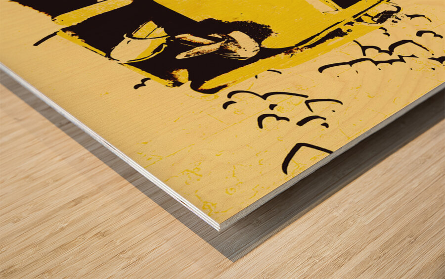 Pickup Line Wood print