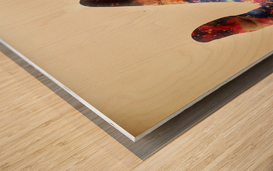 Conscious creator in awakening Wood print