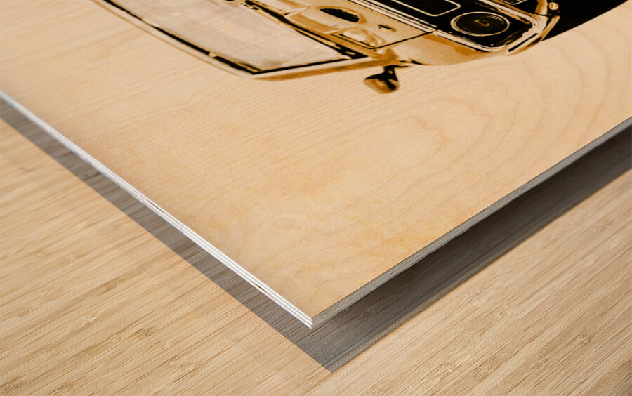 Muscle machine Wood print