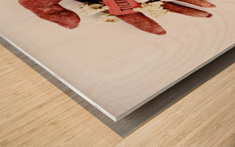 B Grade Horror Film Wood print