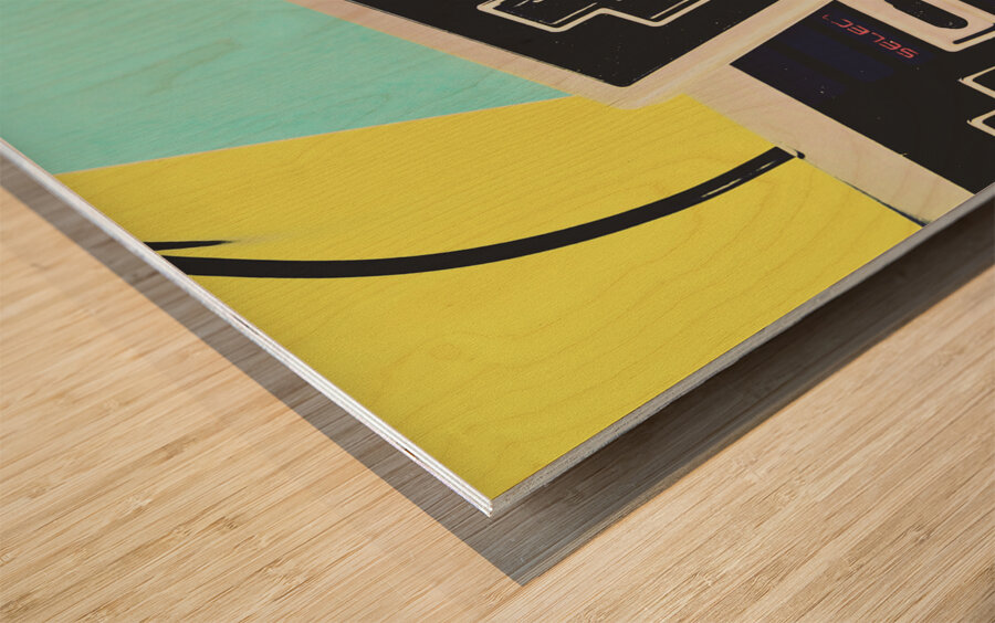 Pop Artcade Wood print
