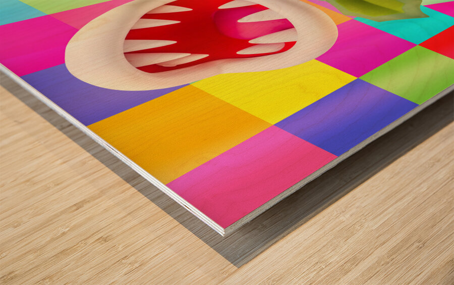 Plant PiraNES Wood print