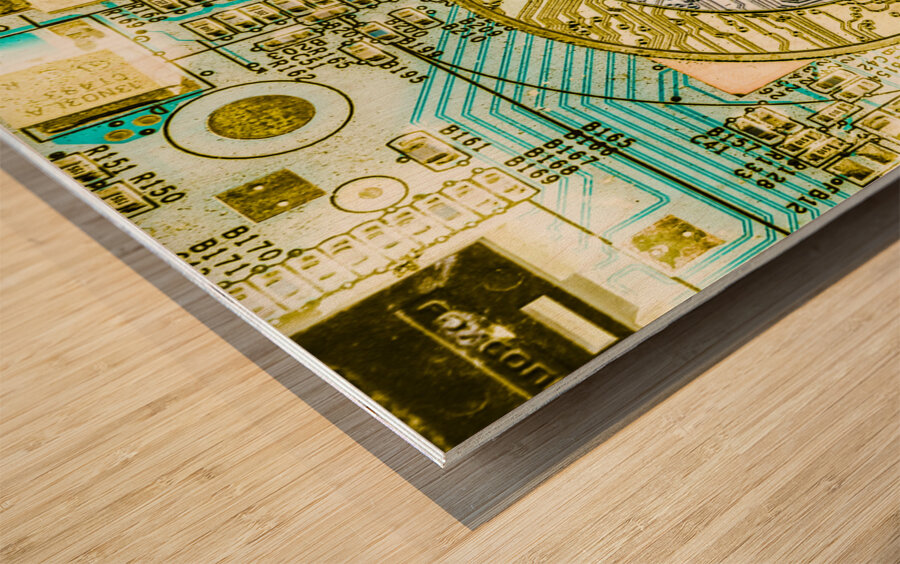 Ripple effect Wood print