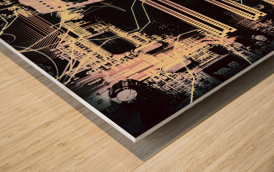 Cybernetic systems Wood print