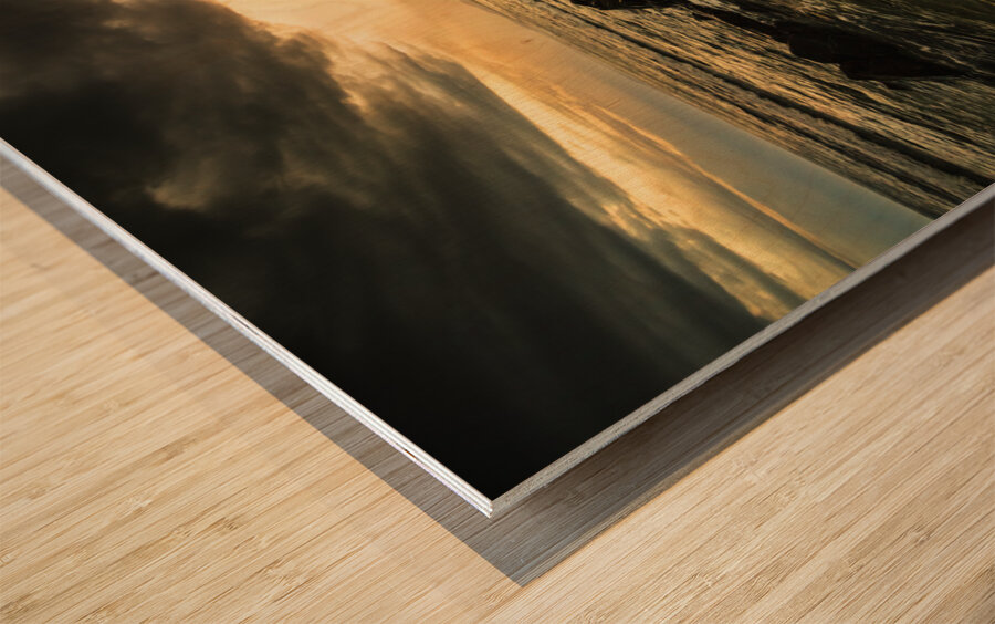 At first light Wood print