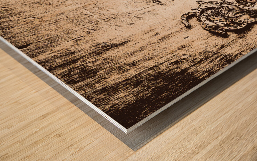 Horse Shoe U Wood print