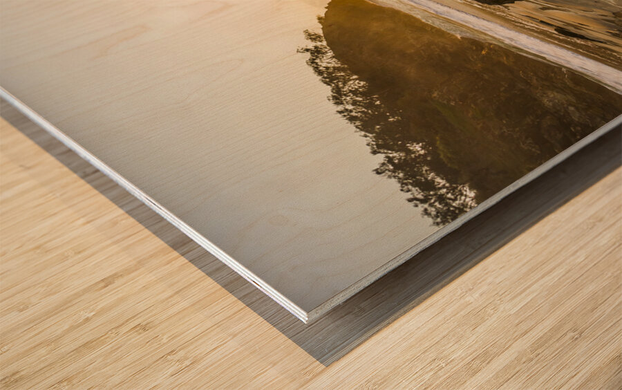 Serene marine scene Wood print