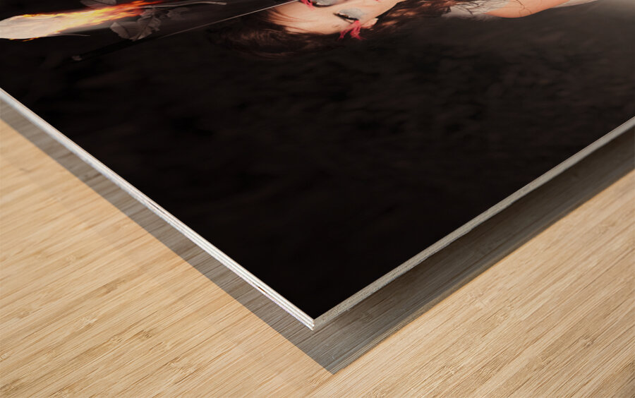 Cupid Igniting The Spark Of Love Wood print