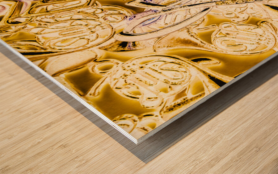 Club of staffs Wood print