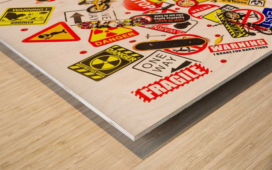 Care-free-style Wood print