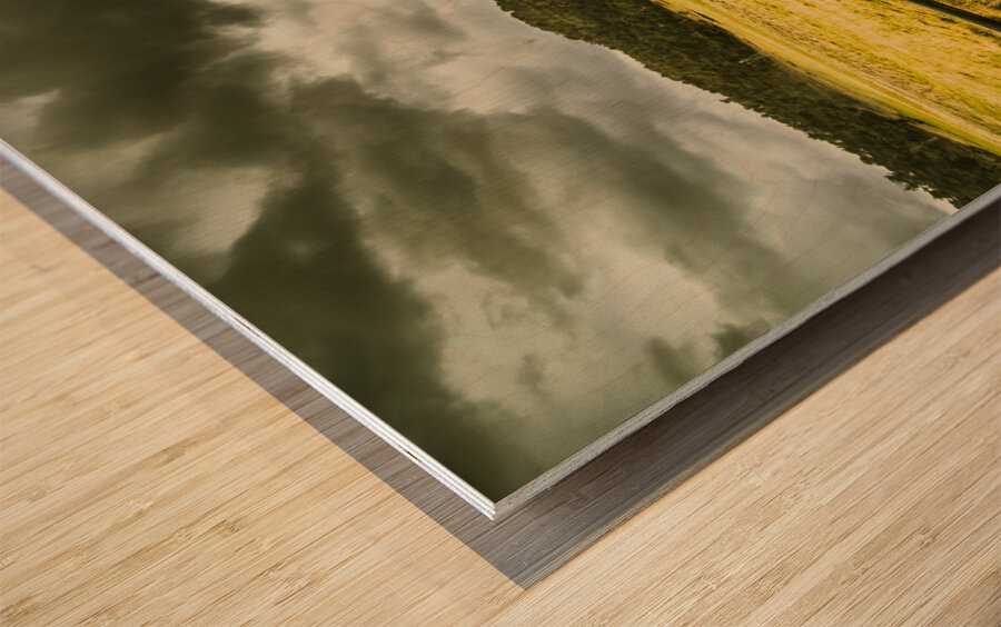 Royal George farm scene Wood print