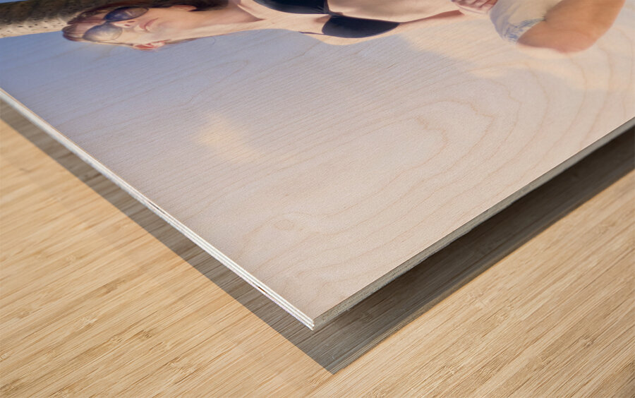 Travel Oasis Getaway Wood print