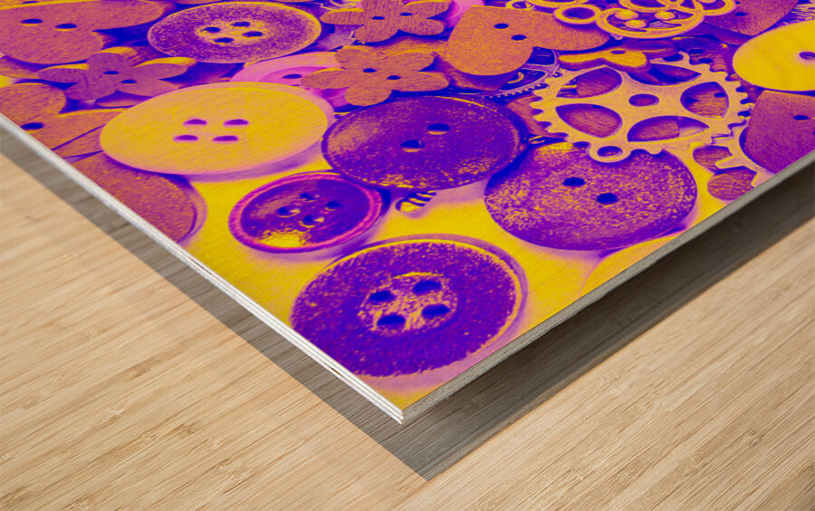 Romance in mechanics Wood print