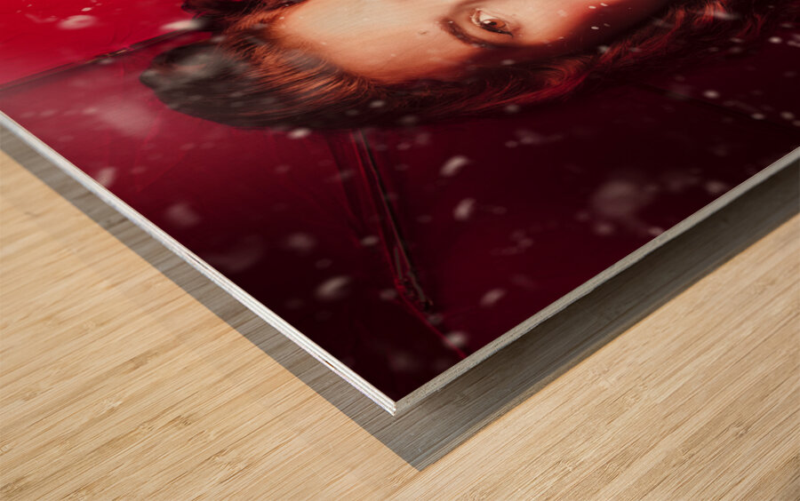 Fifties summer fun pin up Wood print